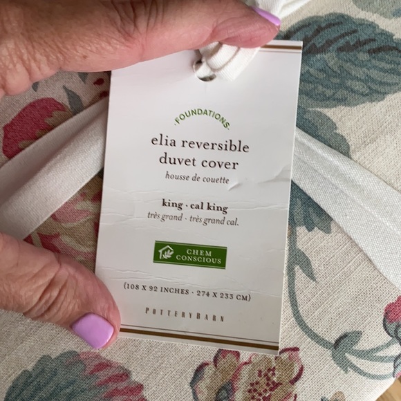 Pottery Barn Bedding Pottery Barn Nwt Elia Reversible Duvet Cover